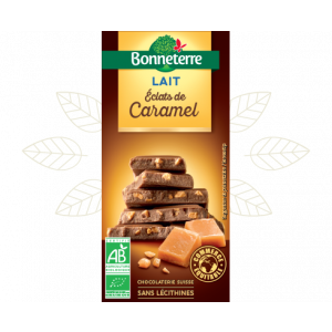 Chocolat lait éclat de caramel Bonneterre - 100g