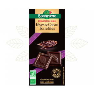 Chocolat noir éclats fèves - 100g