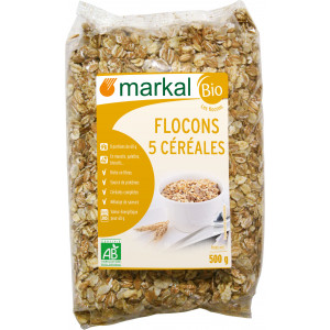 Flocons 5 céréales biologiques - 500g