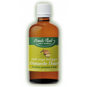 Huile vierge d'amande douce bio aux propriétés apaisantes et adoucissantes