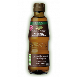 Huile vierge de noisette bio équitable 25cl