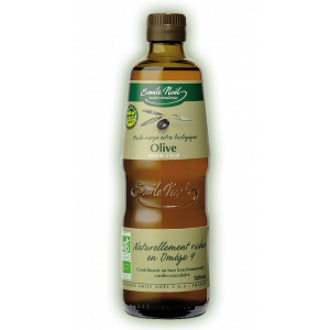 Huile d'olive vierge extra bio, naturellement riche en oméga 9