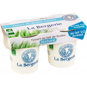 Yaourt nature au lait de brebis demi écrémé - 2x125g