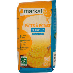 Pâte à potage blanche bio - 500g