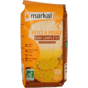 Pâtes à potage bio demi complètes - 500g