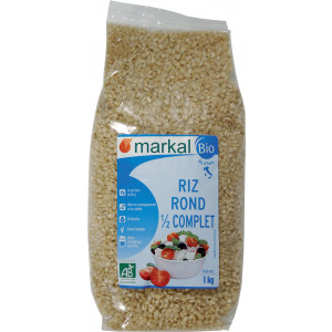 Riz rond bio demi complet d'Italie - 1kg