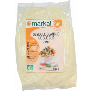 Semoule de blé blanche bio fine - 500g
