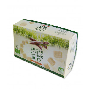 Sucre roux de canne bio en morceaux - 1kg