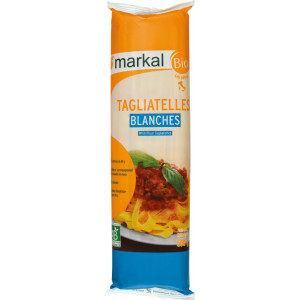 Pâtes bio tagliatelles bandes blanches - 500g
